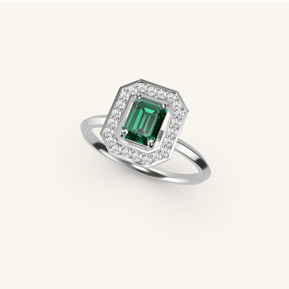 Vendôme - Emerald Emerald - 0.7 carat - White Gold