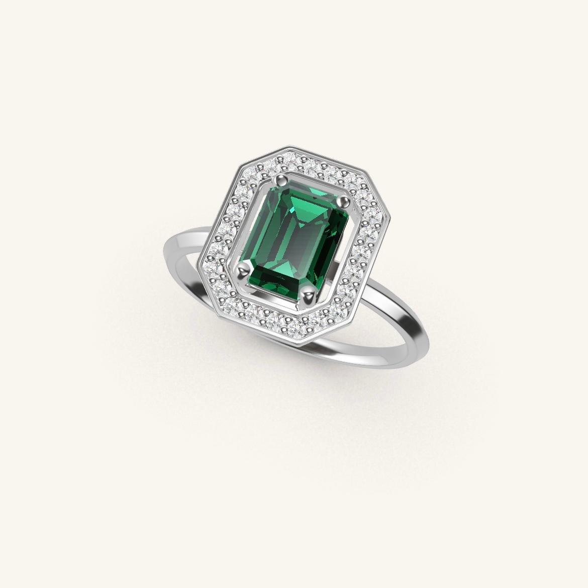 Vendôme - Emerald Emerald - 1 carat - White Gold