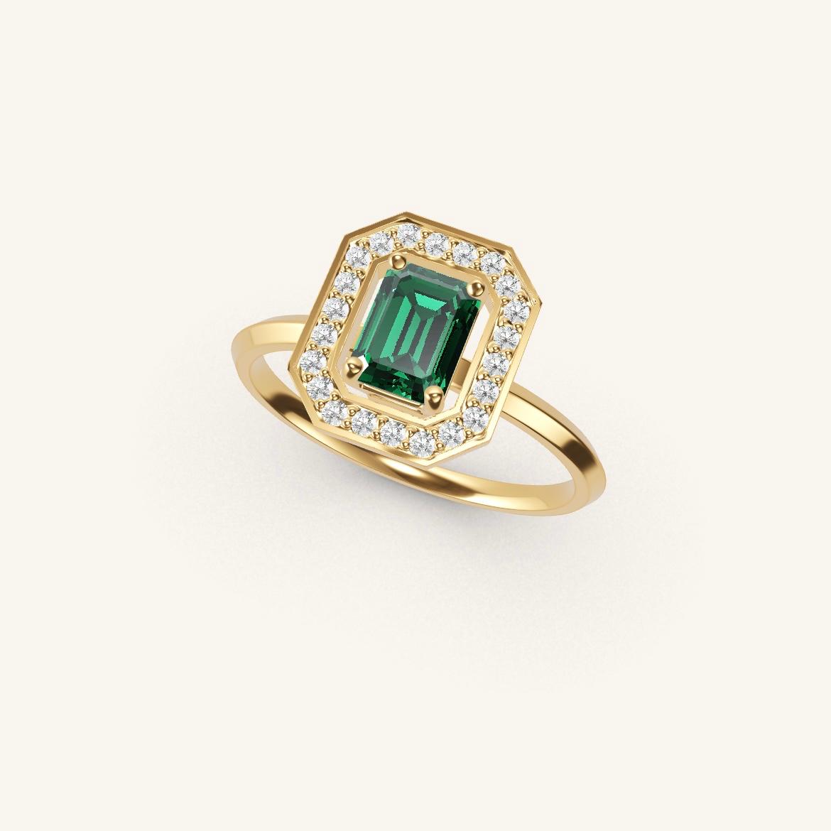 Vendôme - Emerald Emerald - 0.7 carat - Yellow Gold