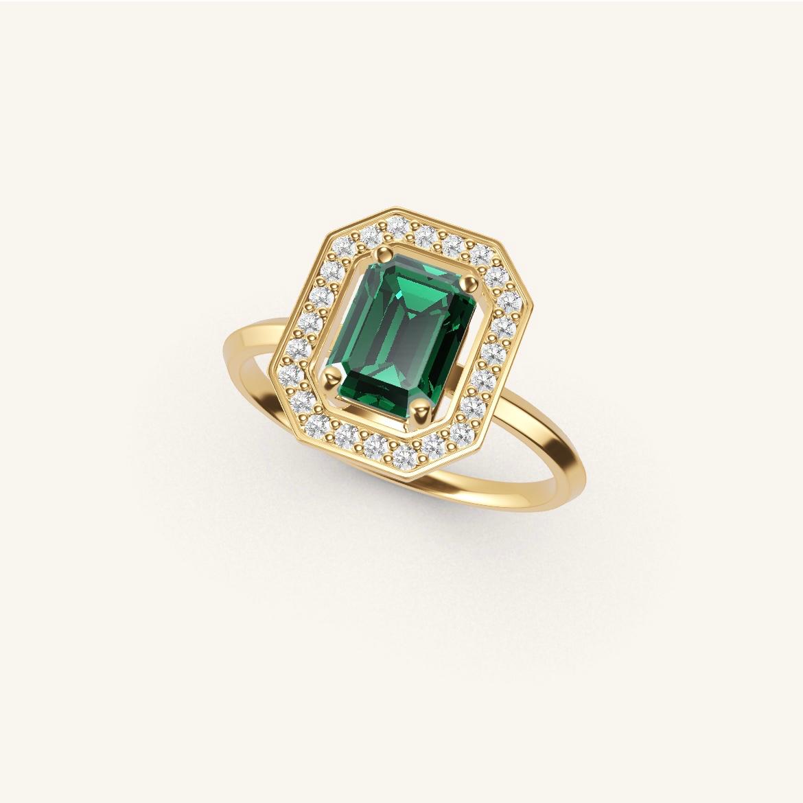 Vendôme - Emerald Emerald - 1 carat - Yellow Gold