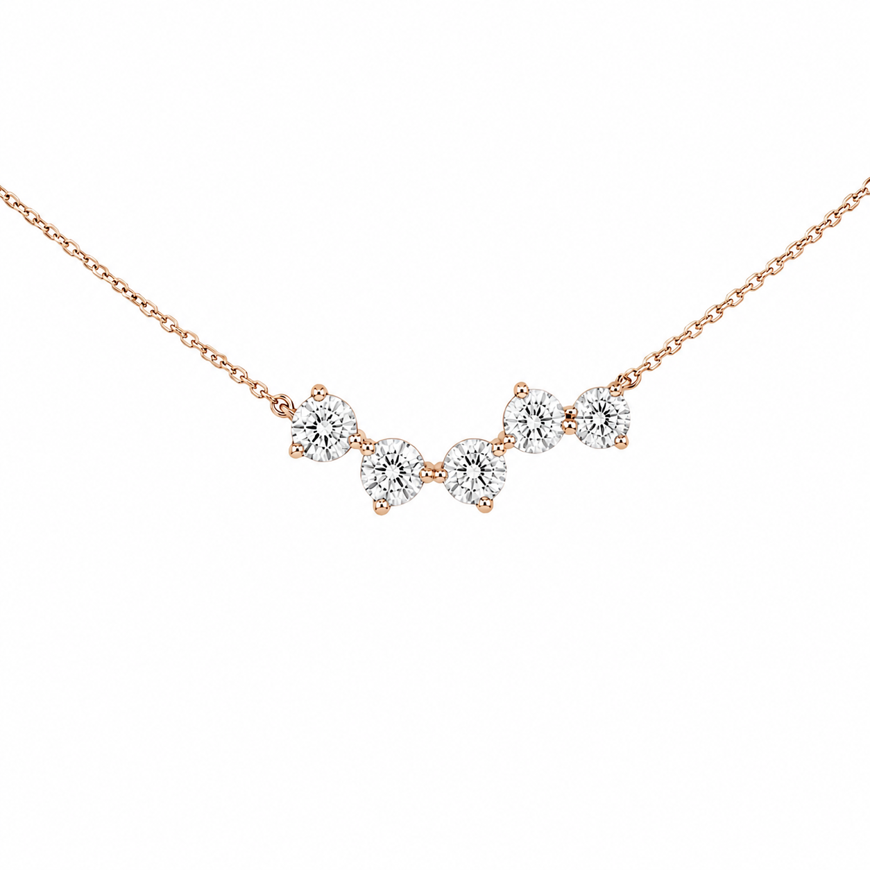 Collier Panthéon, or rose 18 carats – Ora Paris #or:rose