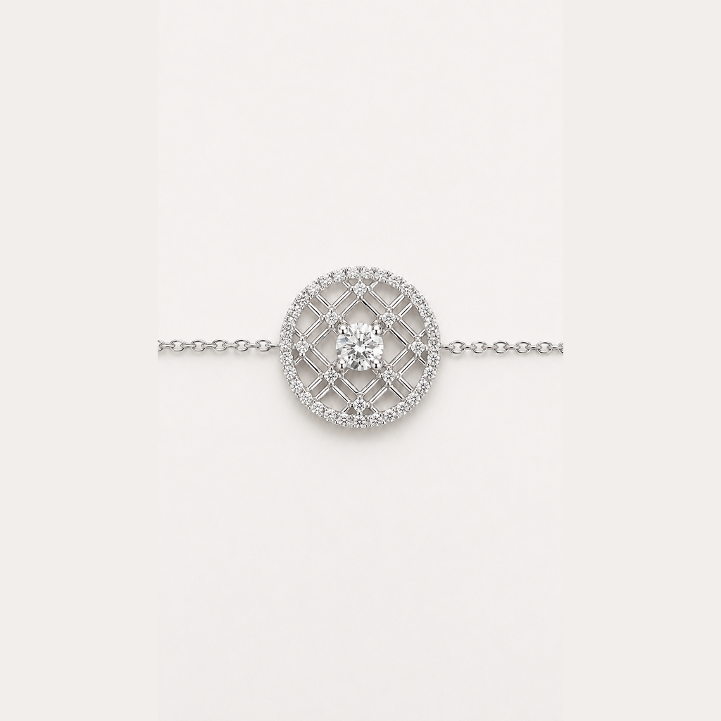 Bracelet Louvre, or blanc 18 carats – Ora Paris