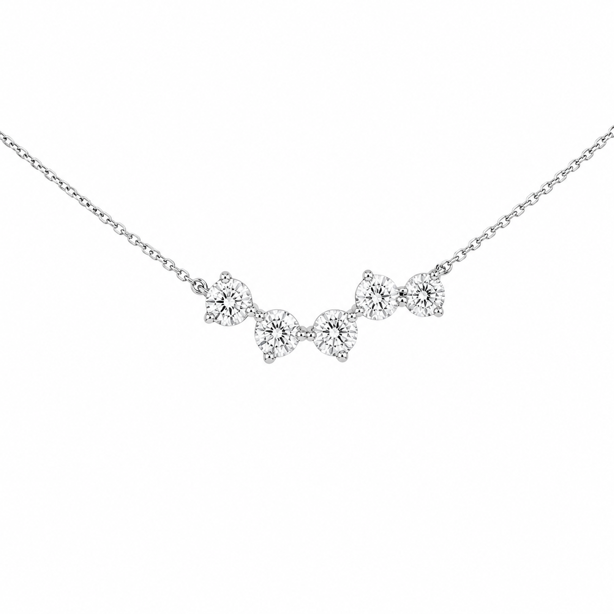 Collier Panthéon, or blanc 18 carats – Ora Paris #or:blanc