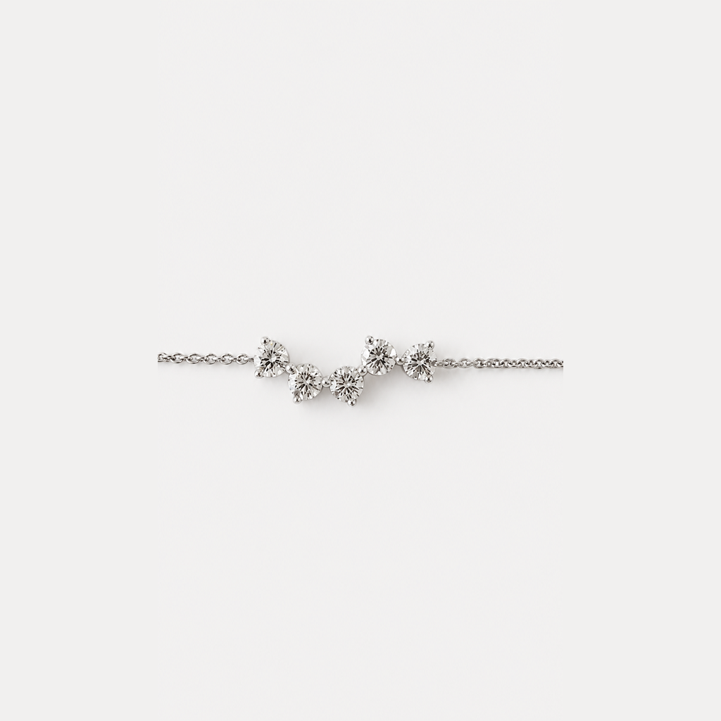Bracelet Panthéon, or blanc 18 carats – Ora Paris #or:blanc